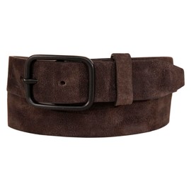 Lucky Brand Men's Casual and Dress Leather Belts with Metal Buckle, Distressed Suede - Brown, 36
