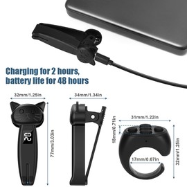 Vicloon Remote Page Turner for Kindle Paperwhite, Control Page Turner Taking Reading Novels, Tapping Screen and Liking Video, Remote Control Page Turner for Android, Kindle, Phones and Tablet, Black