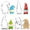4 x Gnome Cookie Cutters, Christmas Cookie Cutters for Baking,