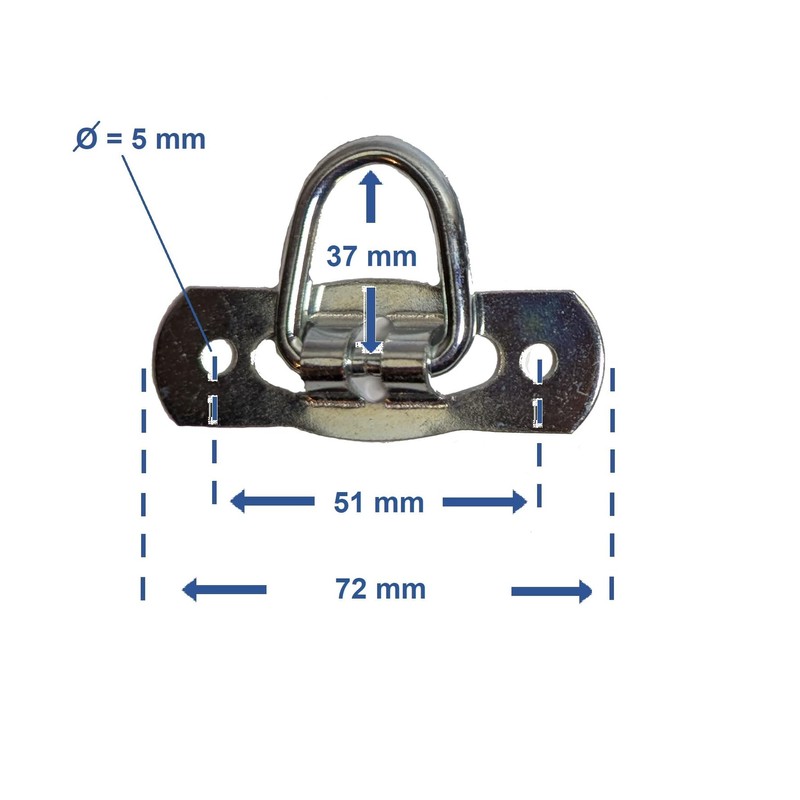 EnB, Folding Clamp Various Sizes, Extremely Resistant for Tarpaulin Attachment
