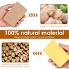 Foribyw 18 Pack Biodegradable Kitchen Sponges, Natural Plant Based Scrub