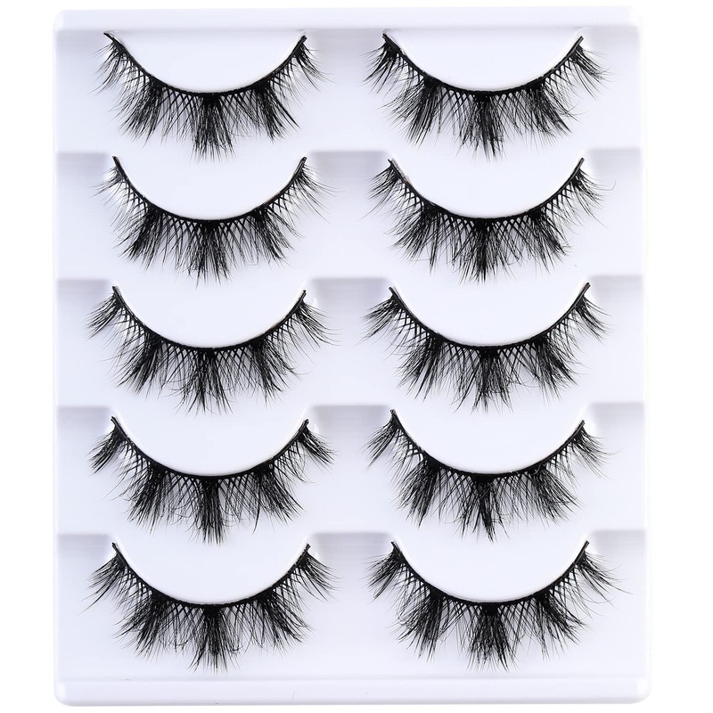 Russian Stripes False Eyelashes Wispy Lashes 8D Fluffy Eyelash Manga