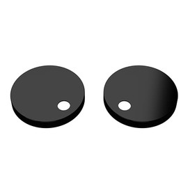 nuie TSC401 Accessory Modern Bathroom Toilet Seat Cover Caps, 70 x 70 x 99mm, Matt Black