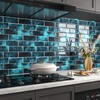 FunStick Kitchen Tile Stickers Dark Blue 3D Peel and Stick