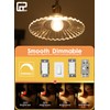 CRLight 6W Dimmable Edison E26 LED Globe Bulb G16.5 2700K,