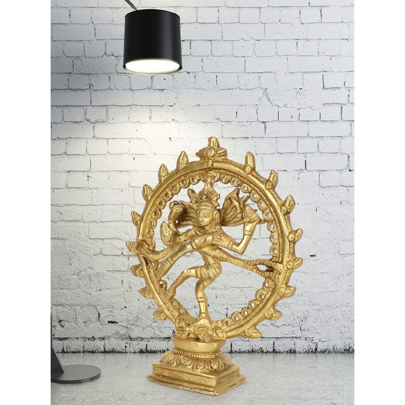 Brass Figure Nataraja 17 cm high Natraj Dancing Shiva Hindu