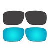 ACOMPATIBLE Replacement Polarized Black and Ice Blue Lenses for Oakley