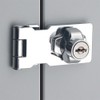 Small Hasp and Staple 90 Degrees Metal Lock Hasp Keyed
