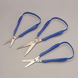 Sammons Preston Easi-Grip Scissors with Pointed Tip, 1.75" Blade, Lightweight and Easy to Use Scissors for Cutting, 4.5" Long Scissor for Children, Elderly, Disabled, Easy Grip Safe Handle Scissors