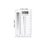 ledmomo Badge Gauge, Diameter Estimation Ruler, Diameter Measurement Ruler, Line