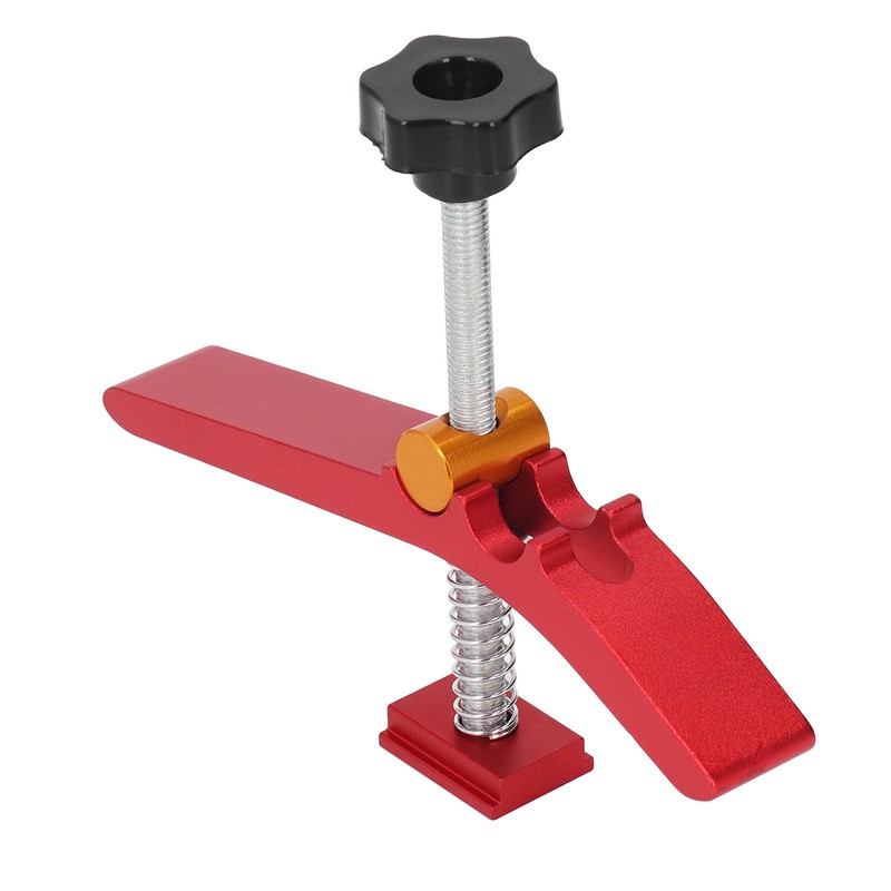 Woodworking T Track Hold Down Clamp Workbench Adjustable Chute Aluminum