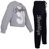 A2Z 4 Kids Girls Sweat Suit Tracksuit Crop Top -