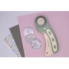 Loveria Rotary Cutter Fabric and Paper, 45 mm Stainless Steel,