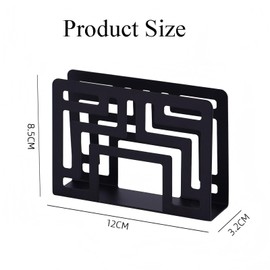 LZZEM Stainless Steel Napkin Holder Freestanding Tabletop Tissue Rack Decorative Kitchen & Dining Accessory Modern Wire Design for Home & Restaurant Use