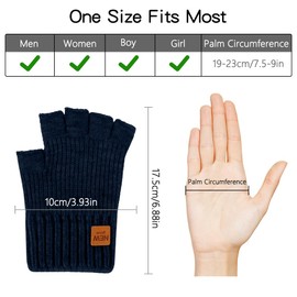 Fingerless Gloves Mens Black Fingerless Gloves Knit Gloves Fingerless Gloves for Women Mens Fingerless Gloves Fingerless Work Gloves Winter Gloves Driving Warm Gloves Fingerless Work Gloves Men Women