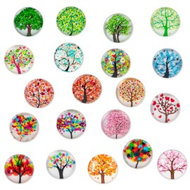 Pack of 20 Tree of Life Magnets Children's Fridge Magnets for Magnetic Board Fridge Whiteboard Pin Board Kitchen Decorative Strong Gifts for Adults