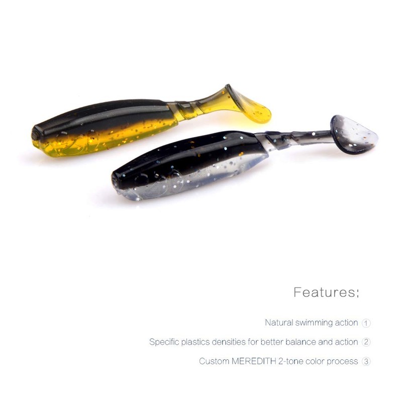 East Rain - 10 señuelos de Pesca de Silicona Profesionales