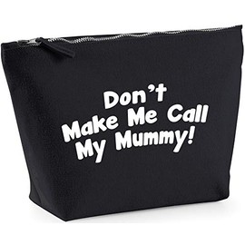 Hippowarehouse Don't make me call my mummy printed make up cosmetic wash bag 18x19x9cm