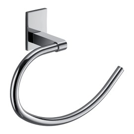 Gedy G-Singapore Ring Towels, Chrome, Stainless Steel and Cromall, 10 Year Warranty, R&D Design, Measures 16.2 x 22.3 x 6.5 cm, Stainless Steel, Chrome, Unique