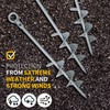 Molvyan 18 inch Ground Anchor Heavy Duty Earth Anchors Screw