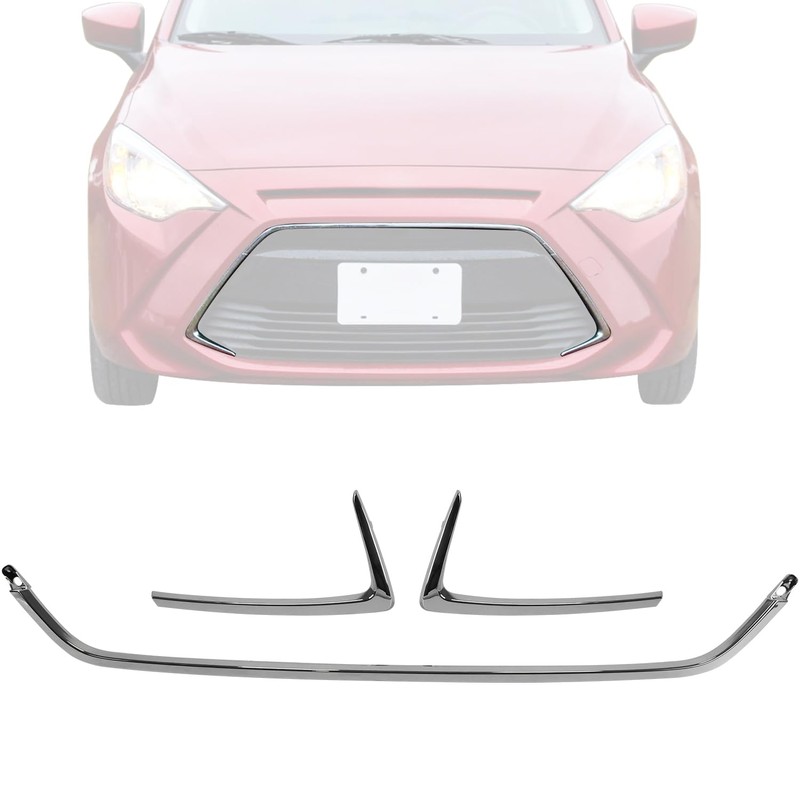 Front Left Right and Center Grille Trims Compatible with Yaris