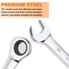 HARFINGTON Ratcheting Wrench 23mm Metric 12PT Cr-V Polished Chromed Ratcheting