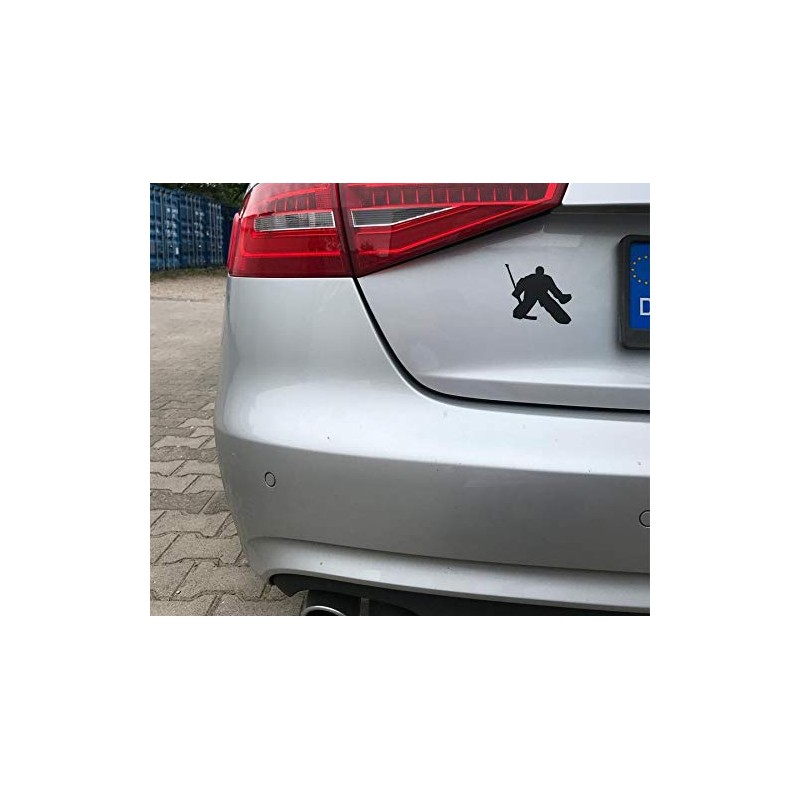 Steel Sticker Ice Hockey Goalkeeper I Black