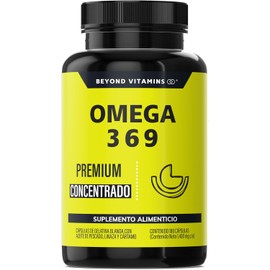 Beyond Vitamins High-Potency Omega 3 6 9 Supplement - DHA & EPA, 180 Softgels