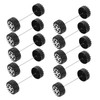Totority Miniature Tires and Axles Set - 50pcs Bus Toy