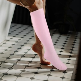 Operitacx Feuchtigkeitsspendende Gelsocken: Lotionssocken Für Die Nacht Kniehohe Spa-Fußbehandlung Für Trockene Rissige Füße – Männer Und Frauen – Langes Schlauchdesign