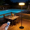 ACOHOOK Solar Outdoor Floor Lamp for Patio, Rechargeable Standing Lamp