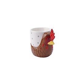 CGB Giftware | Hen Egg Cup Holder | Chicken | Breakfast | Tableware | Kitchen | Brown | Novelty | Farmyard | Gift Boxed | Loft Range | GB05806