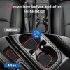 Auovo Auto Cup Holder Inserts Coaster Fit for 2020-2026 Wrangler