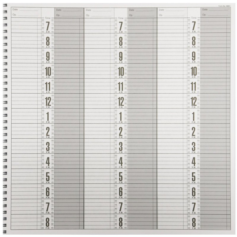 MARIANNA Salon 6 Columns Appointment Book BK-08801