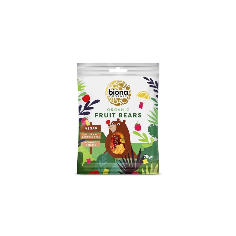 Biona Organic Mini Fruit Bears, 75 g