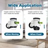 4-Pack Heavy-Duty Stem Casters with Retractable Wheels 2200 Lbs Total
