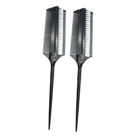 FRCOLOR 2pcs Portable Oiled Comb Hair Brush for Hair Coloring Perm Dye Styling Two Sided Tint Brush