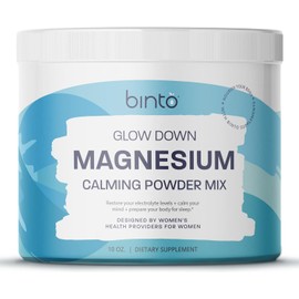 Binto Glow Down - Sleep Better & De-Stress with Our Berry Vanilla Magnesium Drink Mix, Made in USA, Sugar-Free, Preservative-Free, Gluten-Free Drink Mix (60 Day Supply)