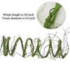 Fosolasi 300cm/118inch Flexible Green Small Artificial Tree Branches Fake Tree