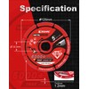 EZARC Diamond Cutting Wheel 125mm x 22.23mm for Metal, 5000+