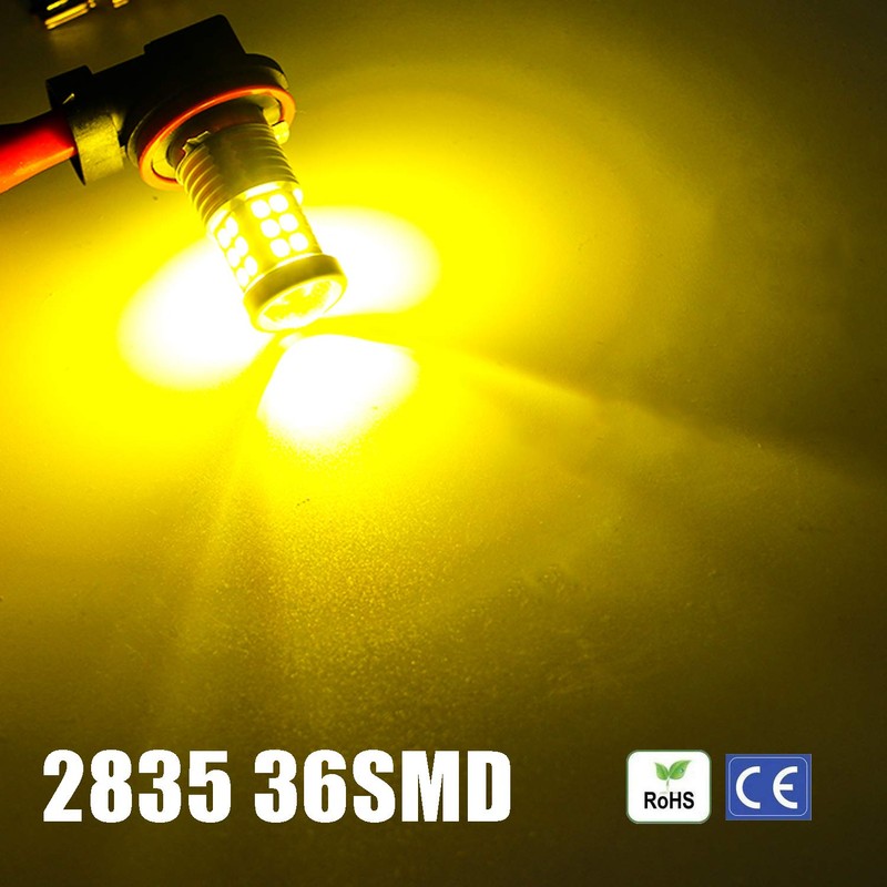 KISLED Super Bright 3000lm H8 H11 LED Fog Lights Bulbs