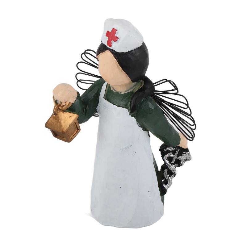 Nurse Angel Statue Resin Decoration Handmade Exquisite Nurse Angel Figurine