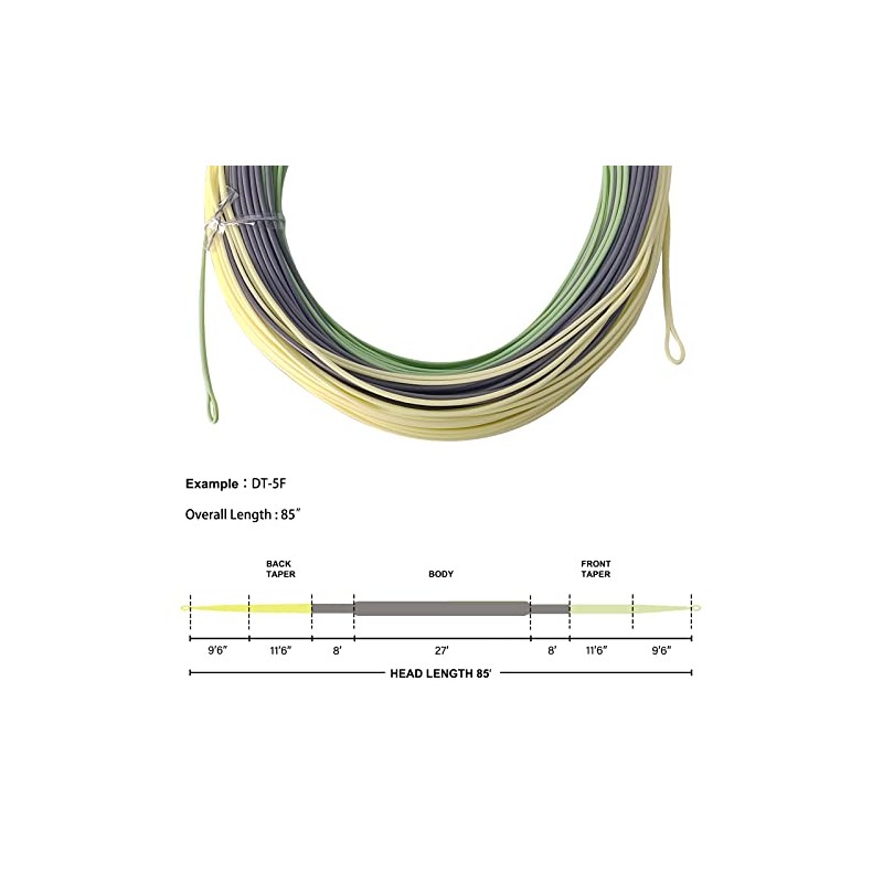 AventikTouch Double Taper Fly Line Long Taped Delicate Presentation Fly