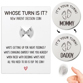 New Mom Gifts Baby Shower Gifts New Parents Decision Coin Pregnancy Gifts for Expecting Mom First Time Moms Funny New Parents Gifts for Couples Mom to be Gift