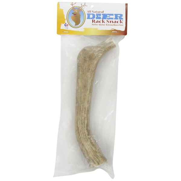 Deer Rack Snack, 100-Percent All Naturally Shed Deer Antler Chew, X-Large, 7-11-Inch
