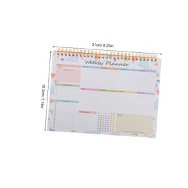 DOITOOL Elegant Weekly Planner Undated Spiral Notebook for Home School Office Versatile Weekly Organizer with Ample Writing Space Efficient Life Management Task Tracking