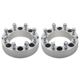 DCVAMOUS 2PC 8x6.5 Wheel Spacers 1.5 Inch with 9/16" Studs Compatible with Dodge 8 Lug 8x165.1 for 1994-2010 R-A-M 2500 3500 | 1988-1998 F250 F350 (Must with 9/16" Lug) | 1975-1986 C20 C30 K20 K30 J20