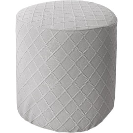 Ottoman Slipcovers Round Small/Medium/XX-Large/Large, Stretch Velvet Ottoman Cover 40/30/36/25/18/42/20, Storage Footstool Cover Slipcovers, Stool Pouf Furniture Protector Slipcover(#40,W20 xH16)