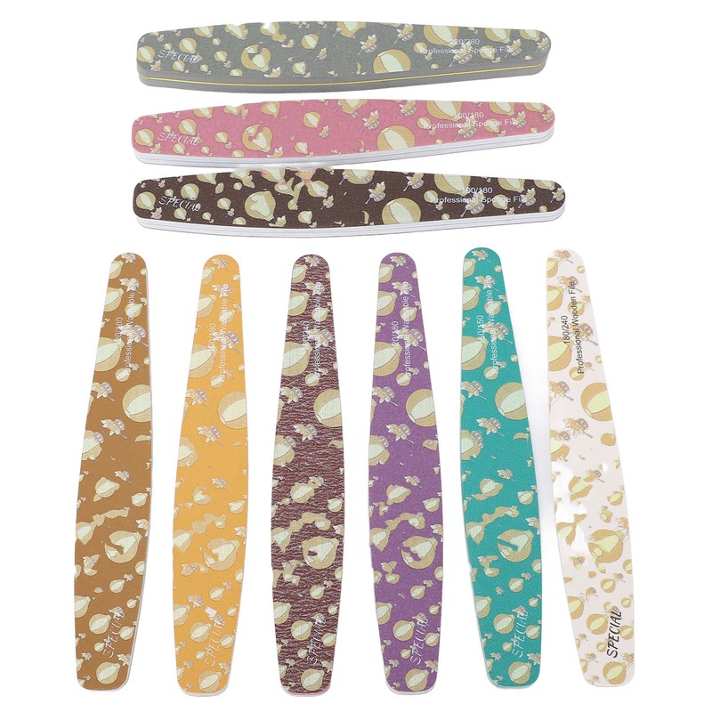 9PCS Nail File Professional Nail Art Sanding Strips Polishing Tools
