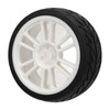 2PCS RC Racing Tire Plastic Wheel Hub and Rubber Tire